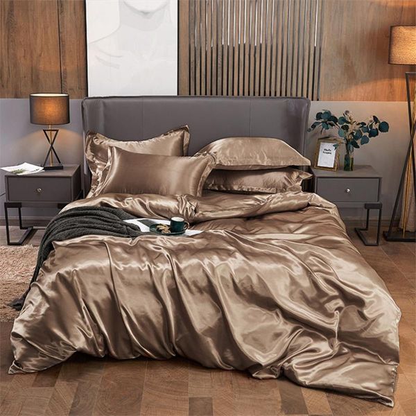 bedding sets solid color satin washed silk set luxury bed cover for household el duvet fitted sheet pillowcase linen
bedding sets solid color satin washed silk set luxury bed cover for household el duvet fitted sheet pillowcase linen