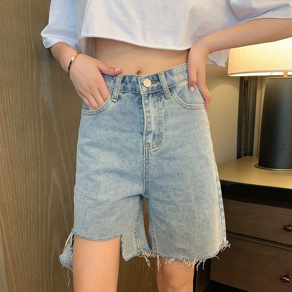 2021 new summer women high waist hole streetwear blue denim casual female wide leg solid color jeans shorts e5qj, White;black
2021 new summer women high waist hole streetwear blue denim casual female wide leg solid color jeans shorts e5qj, White;black