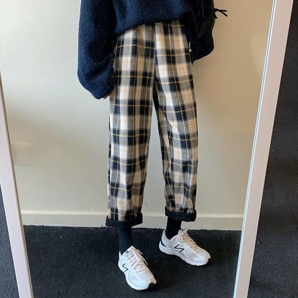 harajuku plaid trousers streetwear womens capri harem autumn causal plus size, Black;white
harajuku plaid trousers streetwear womens capri harem autumn causal plus size, Black;white