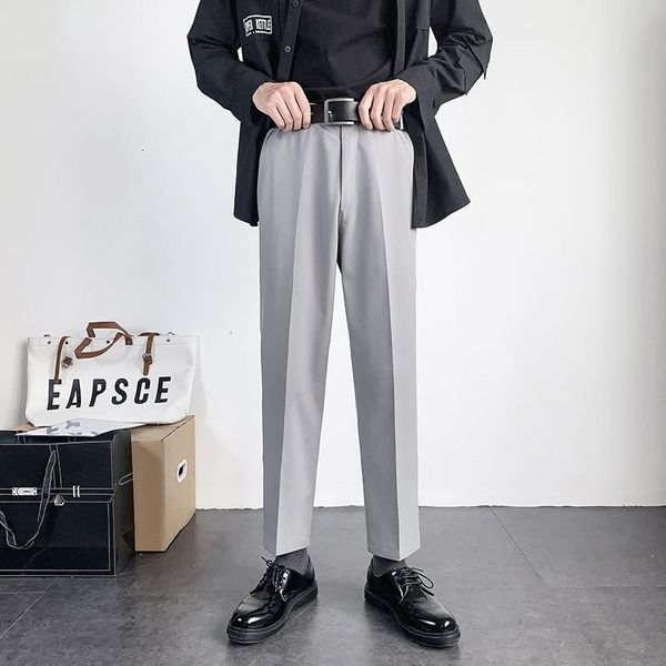 men's pants spring summer suit slim fashion solid color business casual dress men korean loose straight-leg mens 8sgy, Black
men's pants spring summer suit slim fashion solid color business casual dress men korean loose straight-leg mens 8sgy, Black