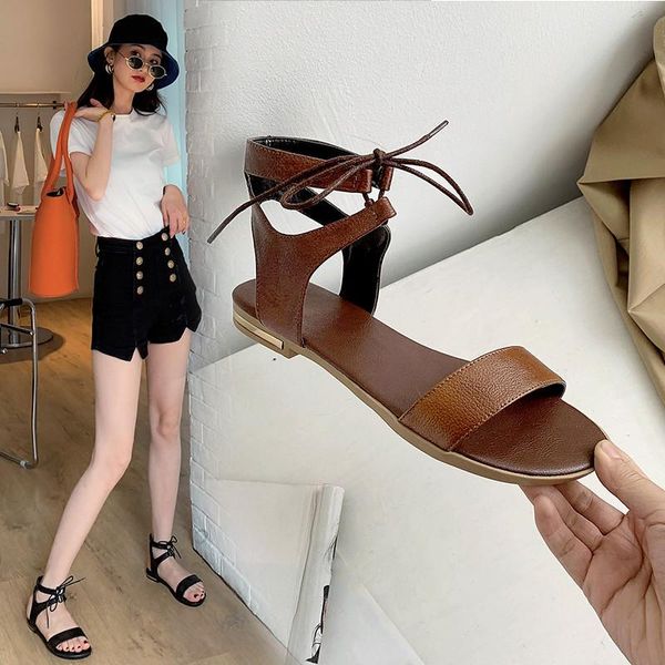 yqbtdl upper gunuine leather flat rome gladiator sandals women black lace up summer ladies shoes plus size
yqbtdl upper gunuine leather flat rome gladiator sandals women black lace up summer ladies shoes plus size