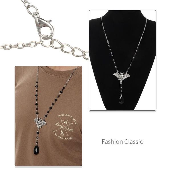 chains 1pc gothic bat pendant necklace for women charm halloween fashion exaggerated crystal anime choker jewelry gifts party, Silver
chains 1pc gothic bat pendant necklace for women charm halloween fashion exaggerated crystal anime choker jewelry gifts party, Silver