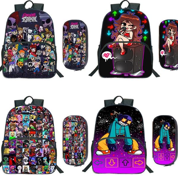 backpack friday night funkin 2 pcs/set school rucksack boys girls cartoon bag child 3d video game zipper daypack mochila
backpack friday night funkin 2 pcs/set school rucksack boys girls cartoon bag child 3d video game zipper daypack mochila