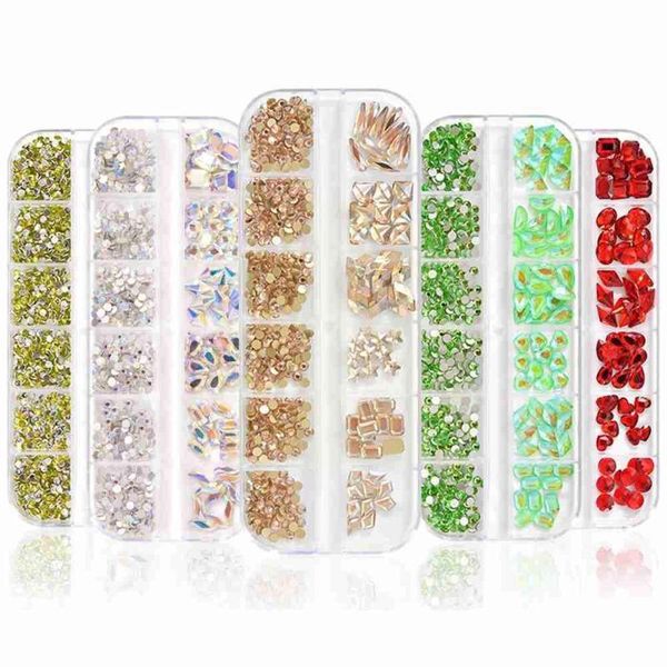 nail art decorations 12 grid accessories full set of glass diamonds stickers mixed box long jewelry l0a1, Silver;gold
nail art decorations 12 grid accessories full set of glass diamonds stickers mixed box long jewelry l0a1, Silver;gold