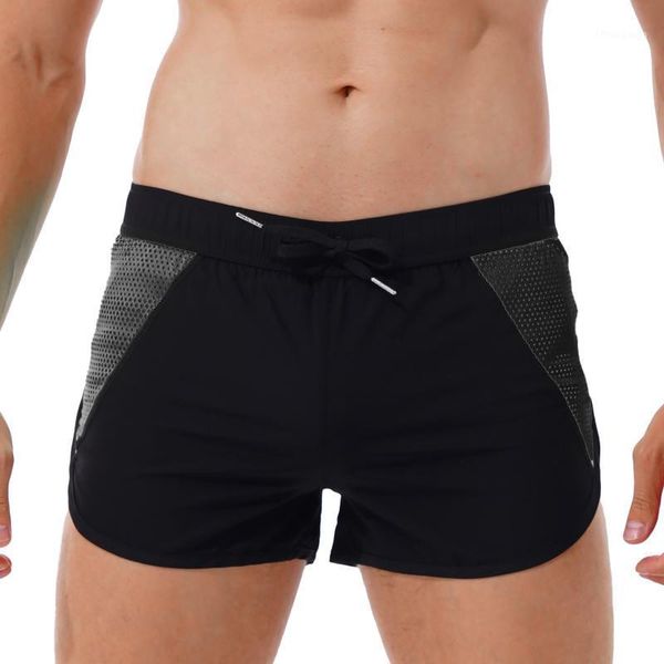 underpants men underwear sport short pants contrast color breathable shorts gym running workout quick-drying drawstring swimming trunks, Black;white
underpants men underwear sport short pants contrast color breathable shorts gym running workout quick-drying drawstring swimming trunks, Black;white