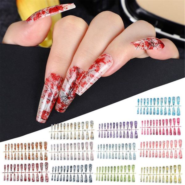 false nails 288pcs full cover fake nail artificial press on long ballerina clear/natural/white coffin art tips manicure tool, Red;gold
false nails 288pcs full cover fake nail artificial press on long ballerina clear/natural/white coffin art tips manicure tool, Red;gold