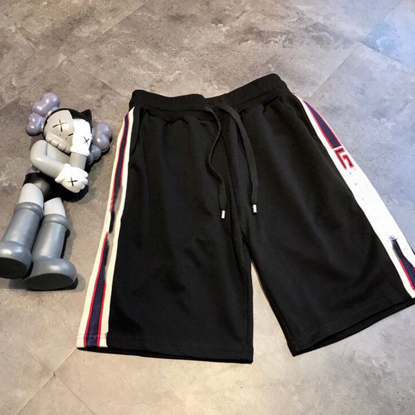 couple shorts 211 summer new side ribbon letter loose casual men's and women's same capri pants, Black
couple shorts 211 summer new side ribbon letter loose casual men's and women's same capri pants, Black