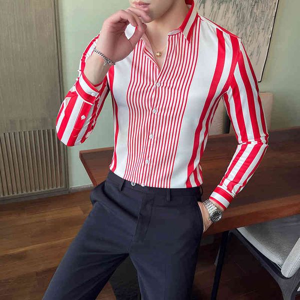 men's polos autumn long sleeve casual shirts fashion striped flower male business formal slim streetwear blouse 0zdb, White;black
men's polos autumn long sleeve casual shirts fashion striped flower male business formal slim streetwear blouse 0zdb, White;black