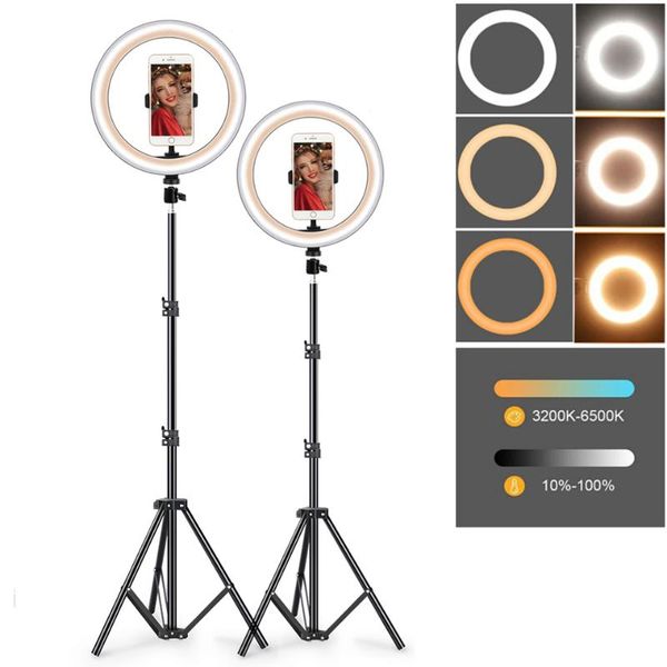 Photography Lighting 10inch Led Ringlight with Tripod Phone Stand Holder Selfie Ring Light Fill Lamp Youtube Live Video Makeup
Photography Lighting 10inch Led Ringlight with Tripod Phone Stand Holder Selfie Ring Light Fill Lamp Youtube Live Video Makeup