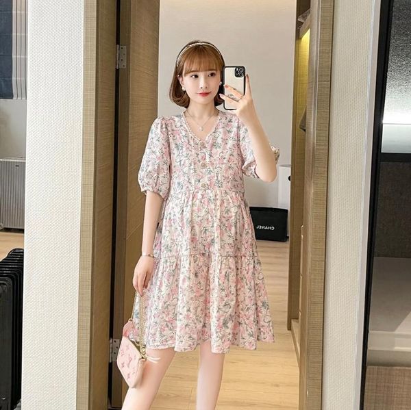 maternity dresses 956# dress summer short sleeves korean style v neck floral loose a line pregnant women plus size, White
maternity dresses 956# dress summer short sleeves korean style v neck floral loose a line pregnant women plus size, White