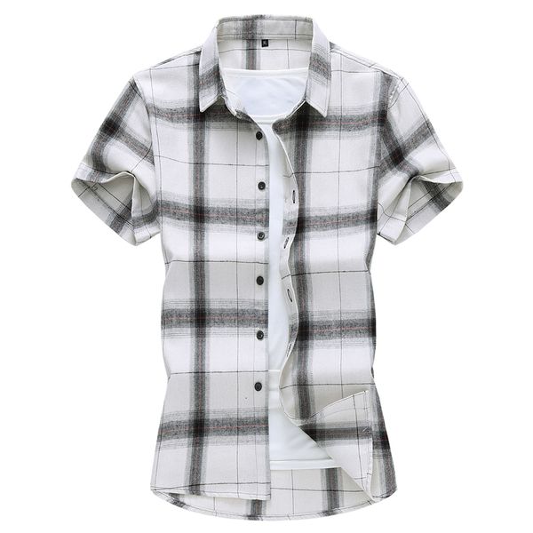 2021 plus size 5xl 6xl 7xl men's short sleeve summer new fashion casual plaid shirt male brand clothes 1hhk, White;black
2021 plus size 5xl 6xl 7xl men's short sleeve summer new fashion casual plaid shirt male brand clothes 1hhk, White;black