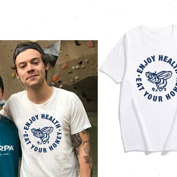 harry styles t shirt enjoy health eat your honey shirt one direction 10 year anniversary tee cute bee aesthetic tee, White
harry styles t shirt enjoy health eat your honey shirt one direction 10 year anniversary tee cute bee aesthetic tee, White