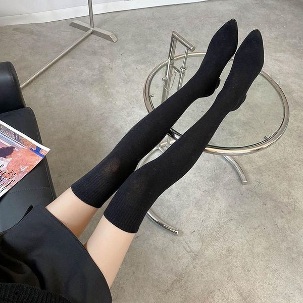 boots women 2021 pointe shoes luxury designer thigh high heels pointy fashion over-the-knee autumn ladies su, Black
boots women 2021 pointe shoes luxury designer thigh high heels pointy fashion over-the-knee autumn ladies su, Black