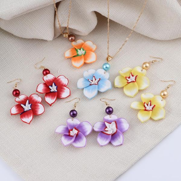earrings & necklace cring coco flower jewelery sets designer soft polymer drop necklaces set hawaiian summer beach jewelry for women, Silver
earrings & necklace cring coco flower jewelery sets designer soft polymer drop necklaces set hawaiian summer beach jewelry for women, Silver