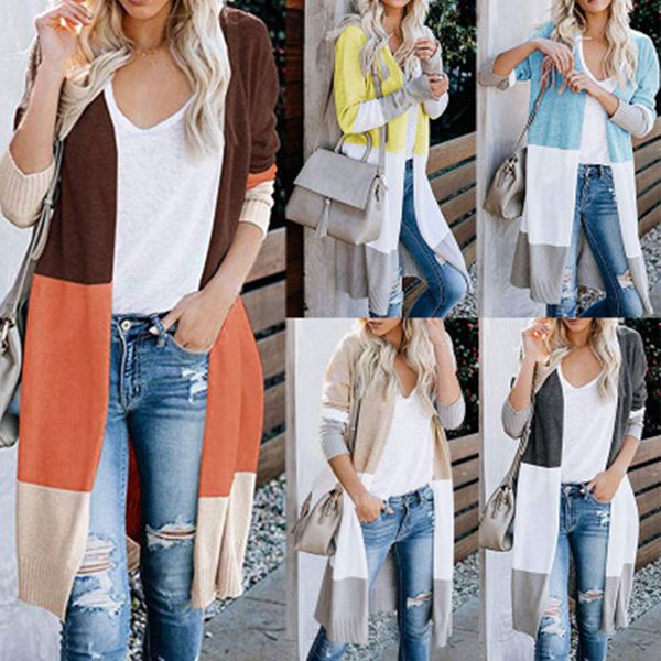 2021 new fashion women striped sweater autumn long sleeve cardigans ladies patchwork knitted sweaters outwear wjly, White;black
2021 new fashion women striped sweater autumn long sleeve cardigans ladies patchwork knitted sweaters outwear wjly, White;black
