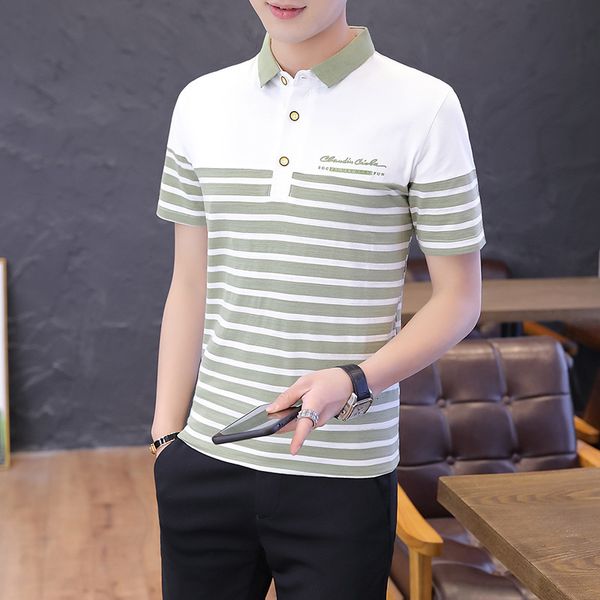 luxury t-shirts men's short sleeve summer black and white stripe polo shirt lapel trend men's t-shirt
luxury t-shirts men's short sleeve summer black and white stripe polo shirt lapel trend men's t-shirt