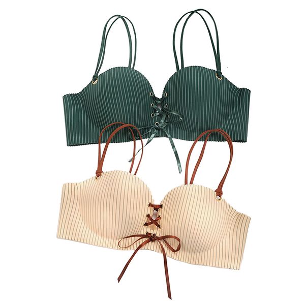 fashion streep bras bandage push up lingerie women behave comfortable wireless adjustment bralette girl underwear intimates, Red;black
fashion streep bras bandage push up lingerie women behave comfortable wireless adjustment bralette girl underwear intimates, Red;black