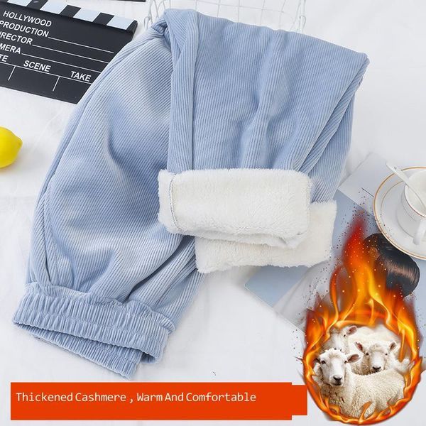 women's pants & capris women autumn and winter plush thickened flannel woman loose harlan casual straight keep warm stretchy trousers, Black;white
women's pants & capris women autumn and winter plush thickened flannel woman loose harlan casual straight keep warm stretchy trousers, Black;white