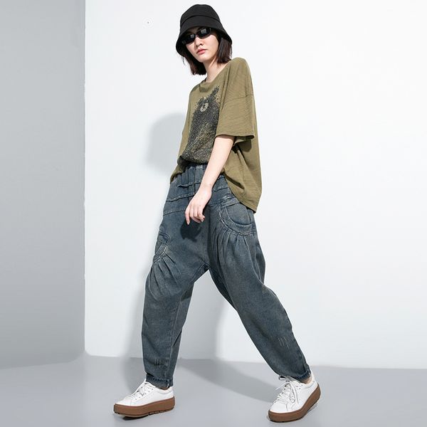 summer elastic autumn waist bf streetwear hip pants pleasted boyfriend jeans woman t29003 8k8y, Blue
summer elastic autumn waist bf streetwear hip pants pleasted boyfriend jeans woman t29003 8k8y, Blue