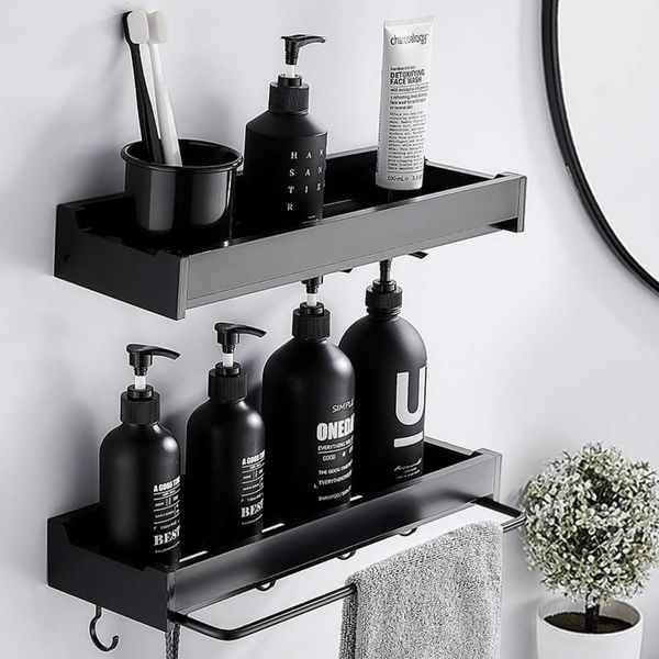 space aluminum bathroom shelf, non perforated wall mounted toilet storage rack, multifunctional towel rack, kitchen and bathroom pendant
space aluminum bathroom shelf, non perforated wall mounted toilet storage rack, multifunctional towel rack, kitchen and bathroom pendant