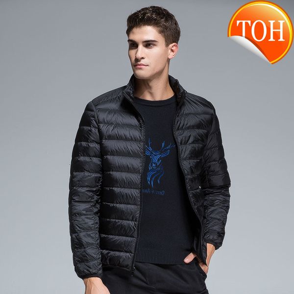 men's casual thin section winter slim stand collar duck down jackets windproof waterproof keep warm coats 6 colors, Black
men's casual thin section winter slim stand collar duck down jackets windproof waterproof keep warm coats 6 colors, Black