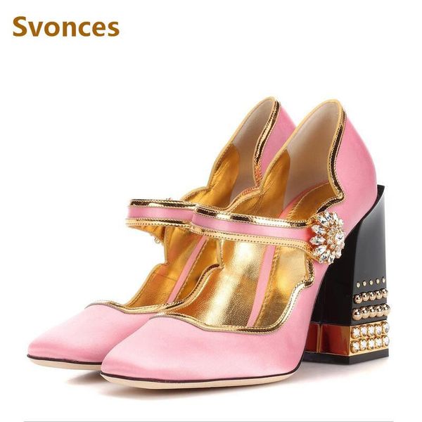 dress shoes satin woman pumps retro mary jane high-heeled thick heel stiletto sweet pink luxury flower string bead design brand sandal, Black
dress shoes satin woman pumps retro mary jane high-heeled thick heel stiletto sweet pink luxury flower string bead design brand sandal, Black
