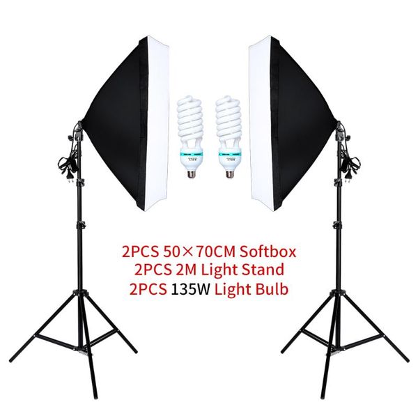 lighting & studio accessories 50*70cm softbox pography kit po single lamp holder continuous with 2pcs bulbs
lighting & studio accessories 50*70cm softbox pography kit po single lamp holder continuous with 2pcs bulbs