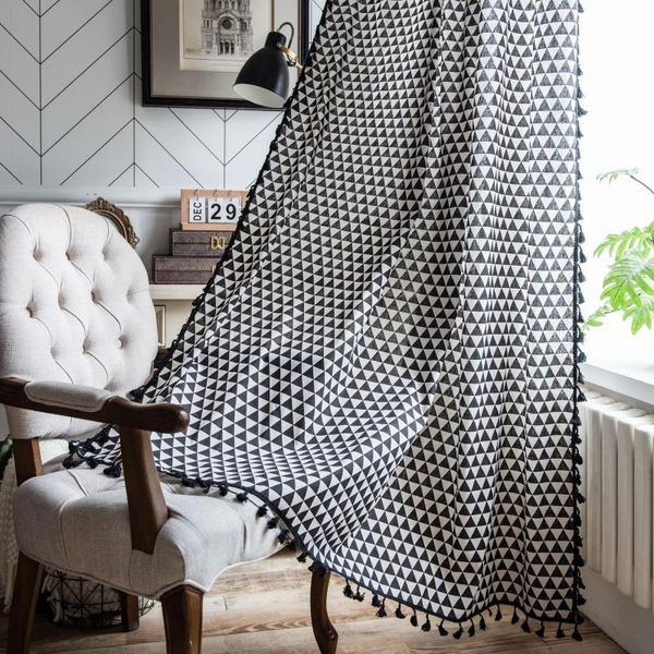 curtain & drapes bohemian black triangle printing tassel cotton linen kitchen semi shading bay window living room home decoration
curtain & drapes bohemian black triangle printing tassel cotton linen kitchen semi shading bay window living room home decoration