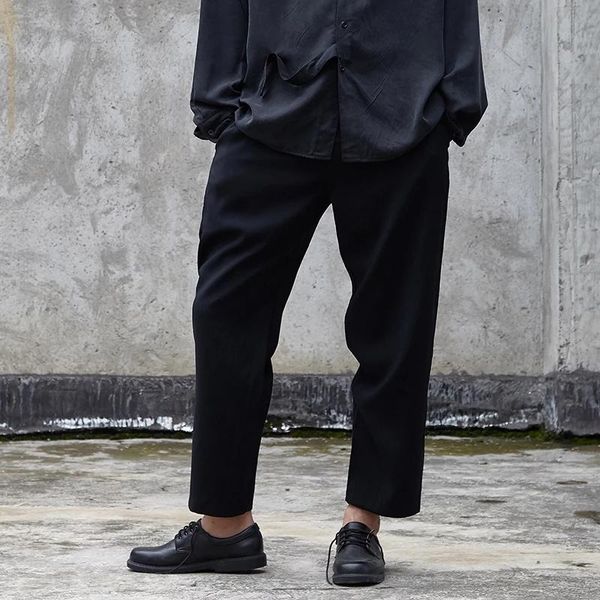 men's pants slim straight original design summer hanging wide leg dark black thin casual
men's pants slim straight original design summer hanging wide leg dark black thin casual