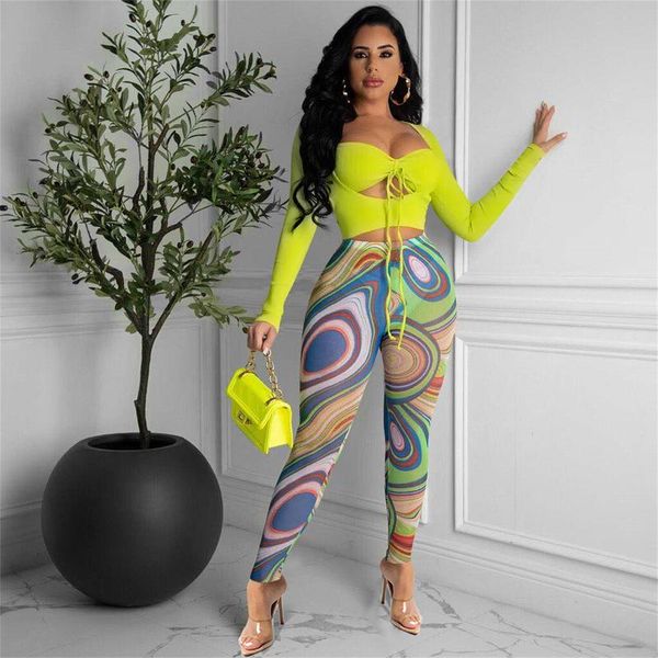women's two piece pants autumn women casual set lace up hollow out long sleeve shirt crop printed mesh female fashion suits clubwear, White
women's two piece pants autumn women casual set lace up hollow out long sleeve shirt crop printed mesh female fashion suits clubwear, White