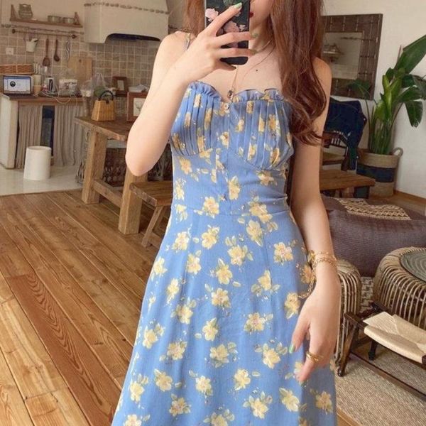 casual dresses summer sweet print strap dress women kawaii vintage elegant gentle lace ruffles slim midi korean beach 2021, Black;gray
casual dresses summer sweet print strap dress women kawaii vintage elegant gentle lace ruffles slim midi korean beach 2021, Black;gray