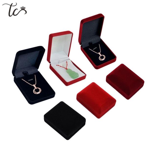 black velvet jewelry necklace holder pendant box gift case earrings box trinket display organizer jewelry display and packaging, Pink;blue
black velvet jewelry necklace holder pendant box gift case earrings box trinket display organizer jewelry display and packaging, Pink;blue
