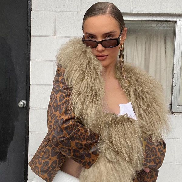 women's jackets y2k vintage lady leopard autumn fur collar full sleeve button pockets cropped coat 2000s retro women streetwear clothes, Black;brown
women's jackets y2k vintage lady leopard autumn fur collar full sleeve button pockets cropped coat 2000s retro women streetwear clothes, Black;brown