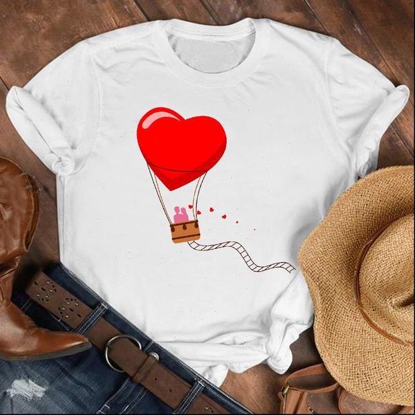 women lady cartoon love valentine balloon summer fall shirt clothes tshirt tee womens female print t graphic t shirt, White
women lady cartoon love valentine balloon summer fall shirt clothes tshirt tee womens female print t graphic t shirt, White