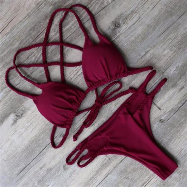 one-piece suits bikini women push up padded brazilian set solid bandage swimwear beach bathing suit wear bikinis
one-piece suits bikini women push up padded brazilian set solid bandage swimwear beach bathing suit wear bikinis