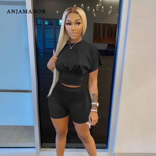 women's tracksuits anjamanor solid color 2 piece set women shorts and summer outfits 2021 lounge wear casual matching sets d36-cz23, Gray
women's tracksuits anjamanor solid color 2 piece set women shorts and summer outfits 2021 lounge wear casual matching sets d36-cz23, Gray