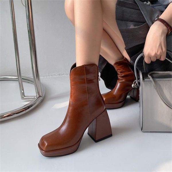 boots high-heel ankle women's autumn/winter 2021 chunky heels show waterproof platform back zipper, Black
boots high-heel ankle women's autumn/winter 2021 chunky heels show waterproof platform back zipper, Black