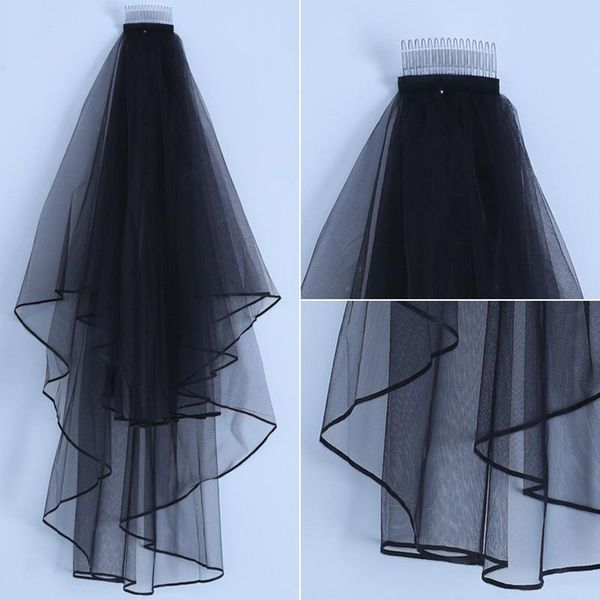 bridal veils simple two layers short tulle ivory black wedding with comb woman marry gifts 2021 accessories
bridal veils simple two layers short tulle ivory black wedding with comb woman marry gifts 2021 accessories