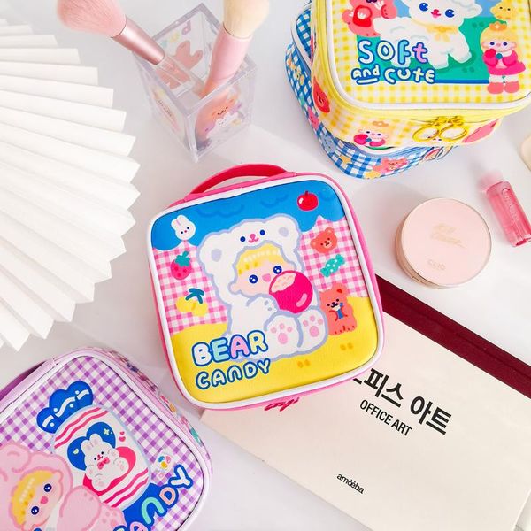 new 2021 milkjoy cartoon girls cosmetic bags square organzier makeup pouch cute leather women's bag
new 2021 milkjoy cartoon girls cosmetic bags square organzier makeup pouch cute leather women's bag