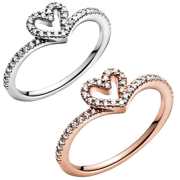 cluster rings lover 925 sterling silver sparkling wishbone heart ring women engagement anniversary original jewelry making, Golden;silver
cluster rings lover 925 sterling silver sparkling wishbone heart ring women engagement anniversary original jewelry making, Golden;silver