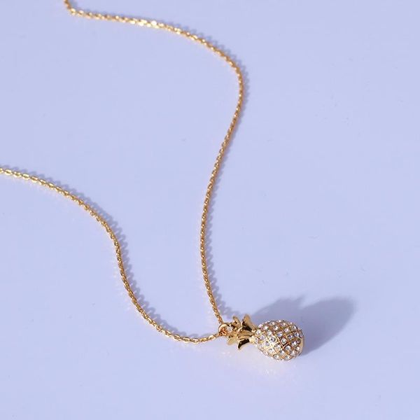 pendant necklaces simple tropical fruit series pineapple inlaid with zircon small and exquisite necklace, Silver
pendant necklaces simple tropical fruit series pineapple inlaid with zircon small and exquisite necklace, Silver
