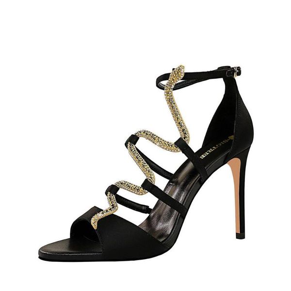 dress shoes 2021 women's shoe summer sandals pointed metal decoration stiletto silk sequins single buckle 9.5cm wholesale, Black
dress shoes 2021 women's shoe summer sandals pointed metal decoration stiletto silk sequins single buckle 9.5cm wholesale, Black