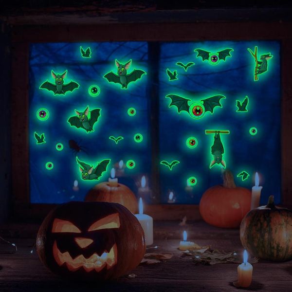 party decoration halloween glowing wall stickers glow in the dark luminous background
party decoration halloween glowing wall stickers glow in the dark luminous background