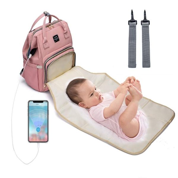 backpack baby diaper mummy large nappy bag with usb charging port stroller strap
backpack baby diaper mummy large nappy bag with usb charging port stroller strap