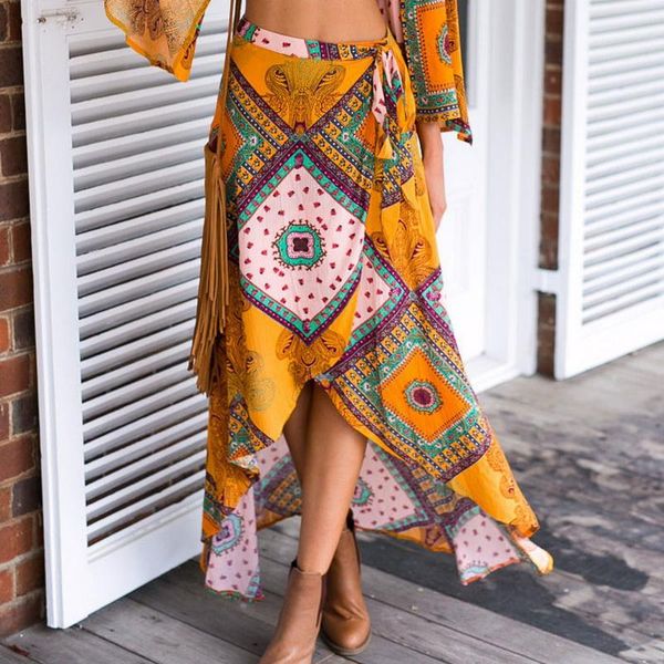 skirts 2021 sell summer women boho print dovetail lace up irregular midi skirt elegant beach holiday casual yellow ethnic style, Black
skirts 2021 sell summer women boho print dovetail lace up irregular midi skirt elegant beach holiday casual yellow ethnic style, Black