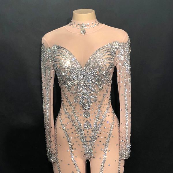 women stage net yarn jumpsuit full of glass sparkling crystals bodysuit nightclub party fashion show singer bling costumes, Black;red
women stage net yarn jumpsuit full of glass sparkling crystals bodysuit nightclub party fashion show singer bling costumes, Black;red