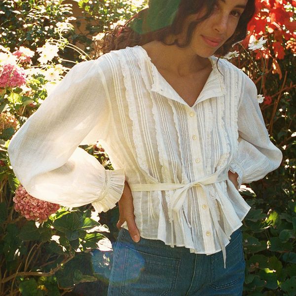 new patchwork lace shirt woman ruffles butterfly sleeve chic elegant sashes vintage blouse 2021 camisas mujer chemisier femme mcv5, White;black
new patchwork lace shirt woman ruffles butterfly sleeve chic elegant sashes vintage blouse 2021 camisas mujer chemisier femme mcv5, White;black