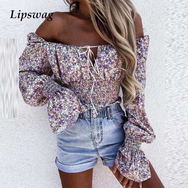 women's blouses & shirts women floral print flare sleeve blouse autumn off shoulder slim office lady shirt tie-up backless spring, White
women's blouses & shirts women floral print flare sleeve blouse autumn off shoulder slim office lady shirt tie-up backless spring, White