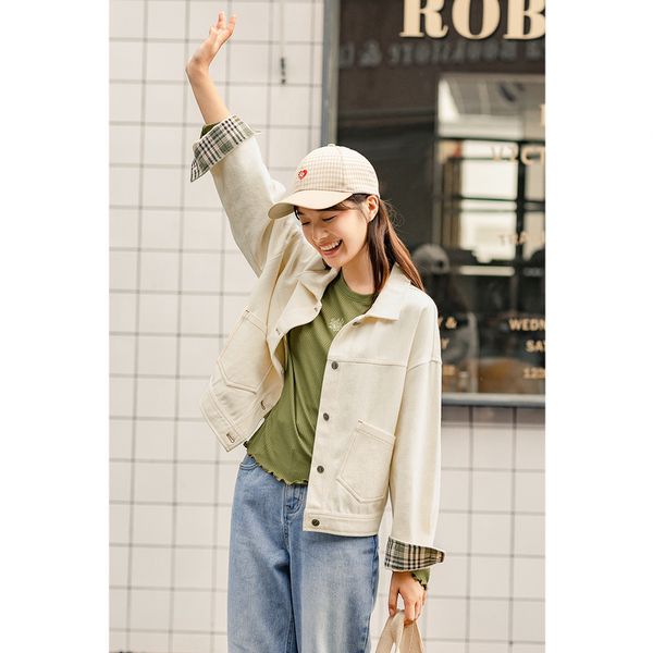 women's jackets inman jacket short fall female winter, korean fashion, plaid with a droopy shoulder, loose cotton 9ve9, Black;brown
women's jackets inman jacket short fall female winter, korean fashion, plaid with a droopy shoulder, loose cotton 9ve9, Black;brown