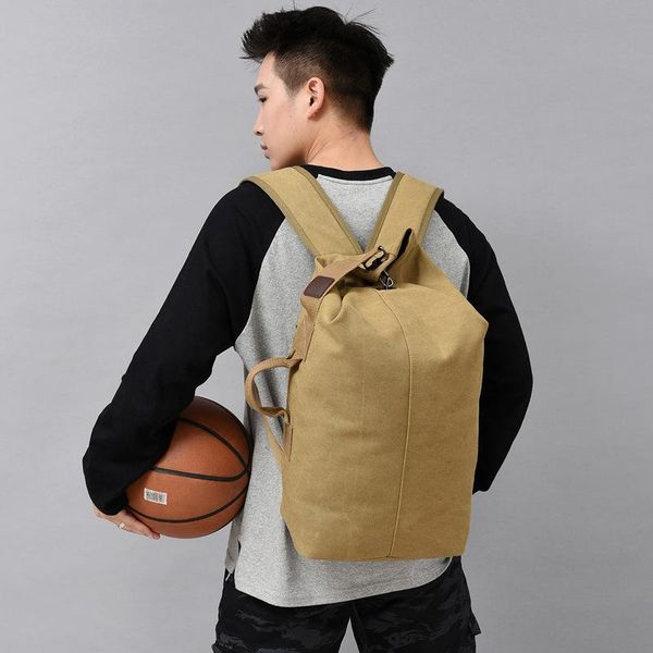 backpack canvas men's large capacity travel leisure basketball bag bucket outdoor mountaineering
backpack canvas men's large capacity travel leisure basketball bag bucket outdoor mountaineering